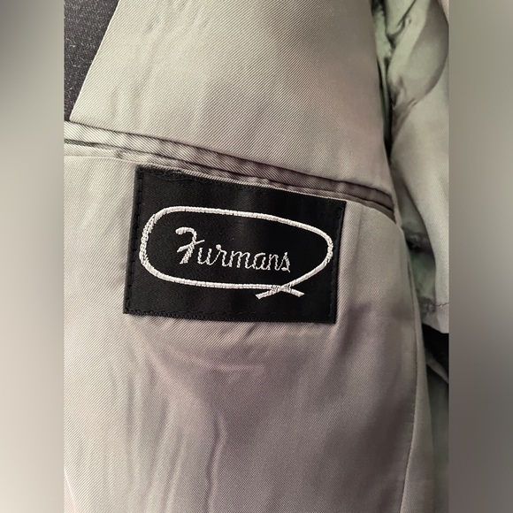 ‼️SOLD‼️Vintage Furmans Men's Two-Button Wool Blazer Suit Jacket Gray 42R - Picture 7 of 14